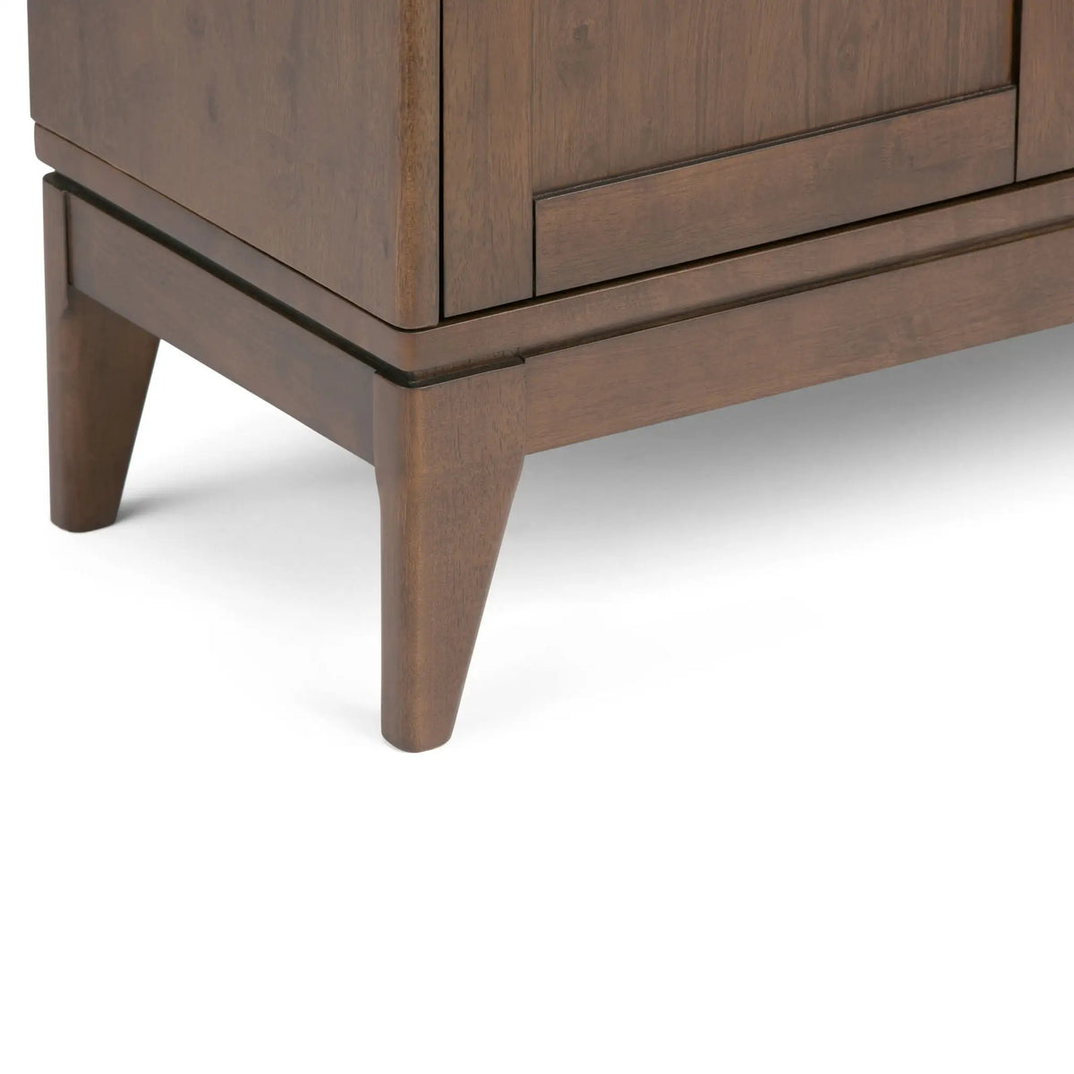 Harper Low Storage Cabinet | Handcrafted Rubberwood | Two Sliding Doors | Two Adjustable Shelves