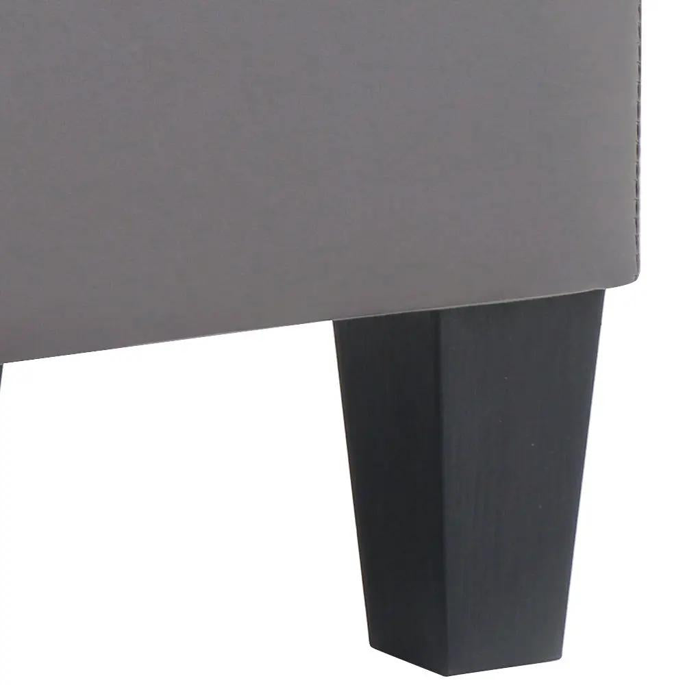 Tufted Ottoman | Compact Two Seater | White Finish | 23 In