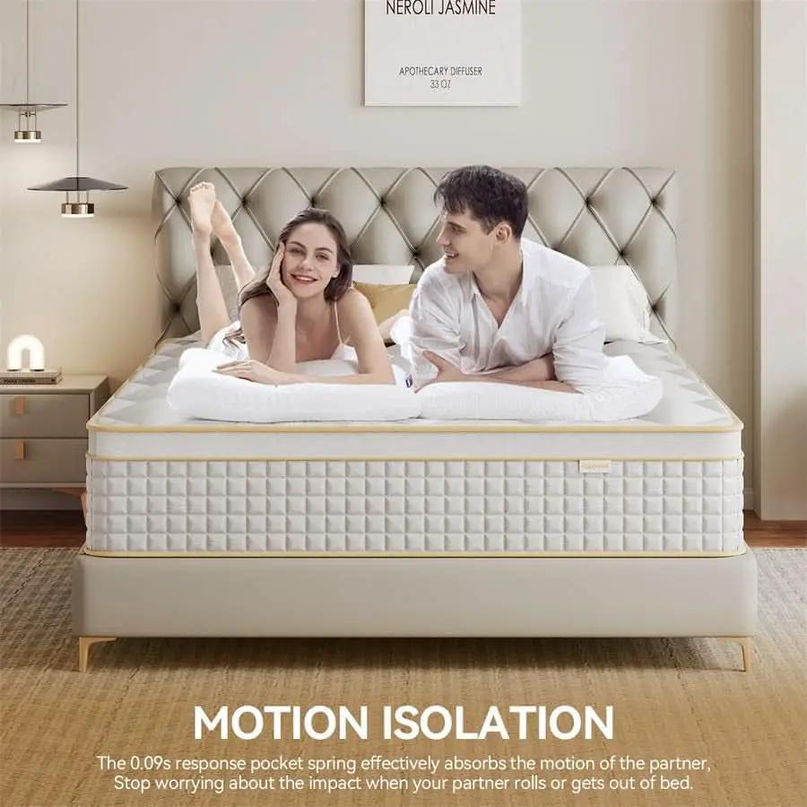 King Hybrid Mattress Twelve Inches CertipurUS Memory Foam from PriceLows™
