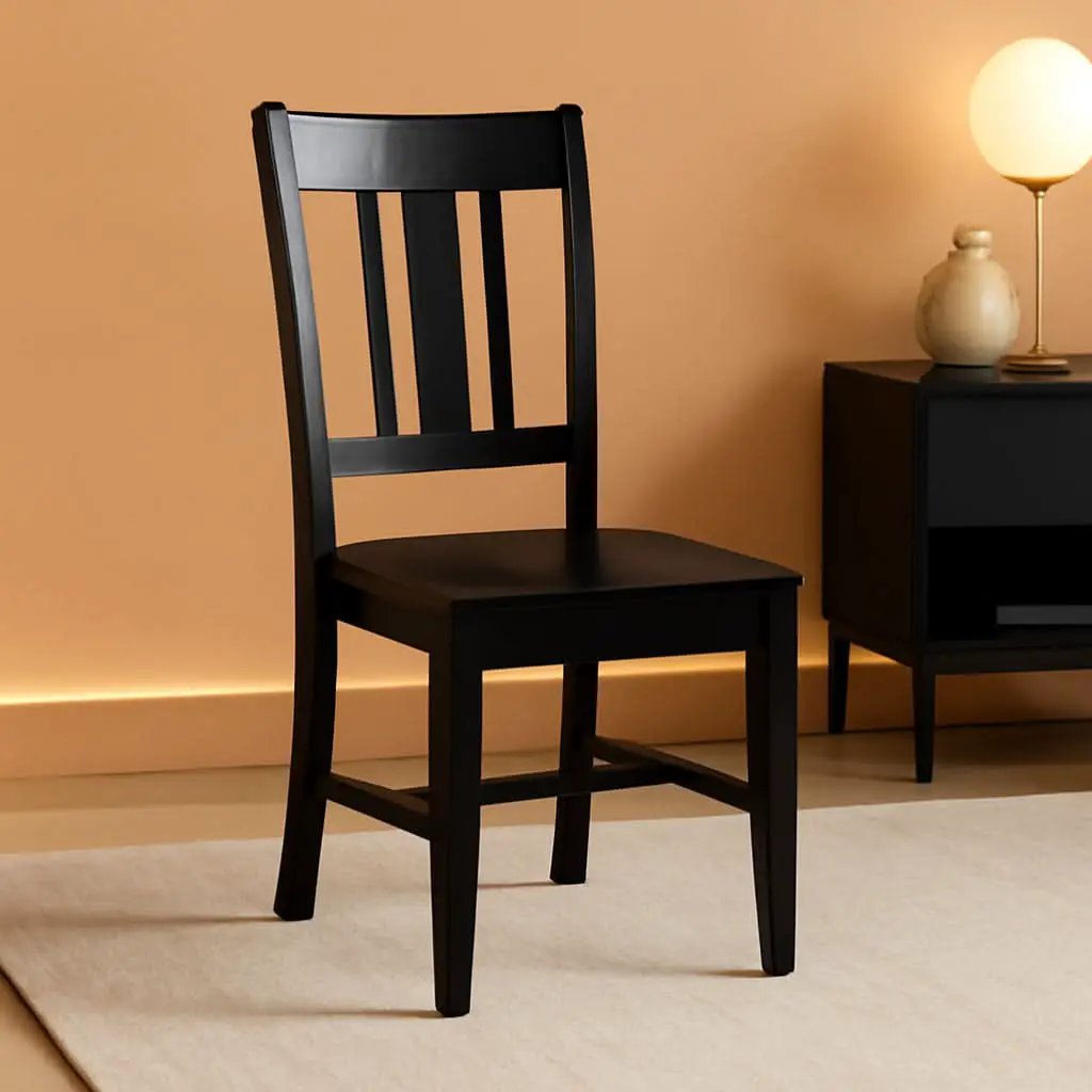 San Remo Splatback Dining Chairs Set Of Two, Black from PriceLows™