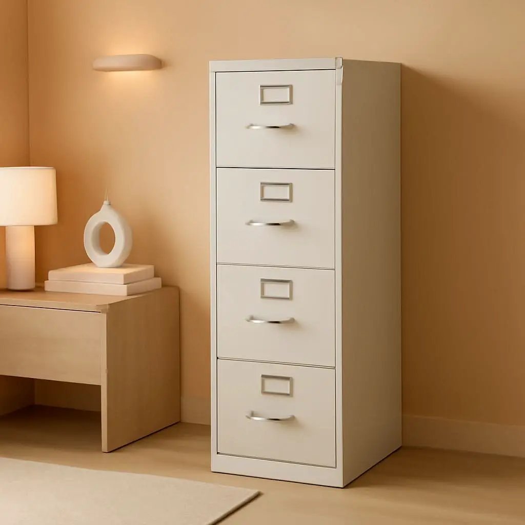 5 Drawer Filing Cabinet 310 Series Full Suspension Gray from PriceLows™