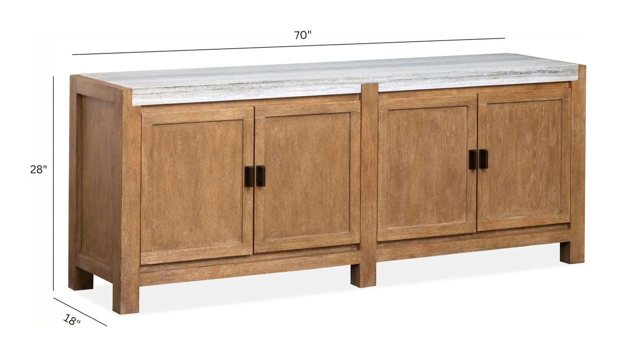 Plum Creek Door Console TV Stand | 2 Pieces | Living Room Furniture | Living Room