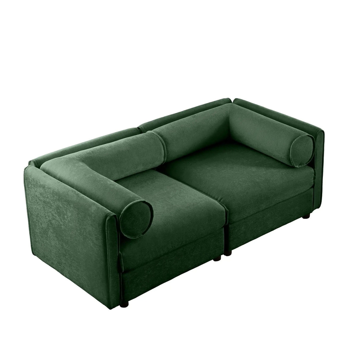Stylish Sofa With Storage Seat And Cylindrical Backrest | Stationary Sofa | Living Room Furniture | Living Room