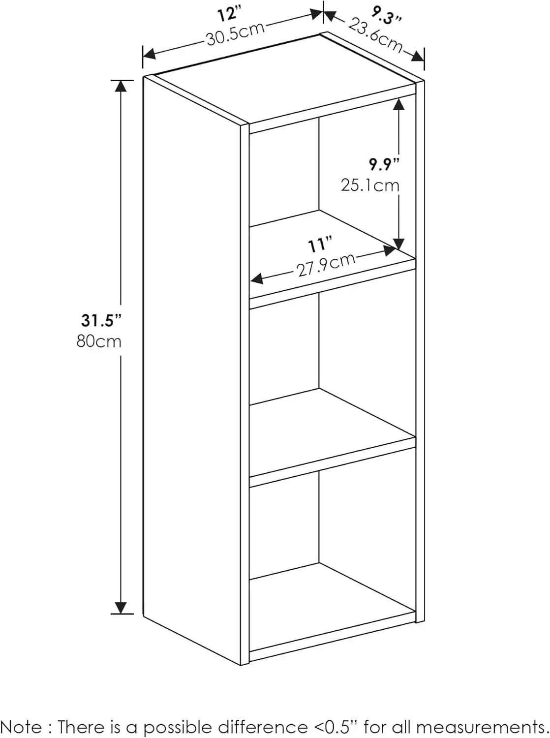 Pasir Open Shelf Bookcase Blackwood No Tool Assembly from PriceLows™