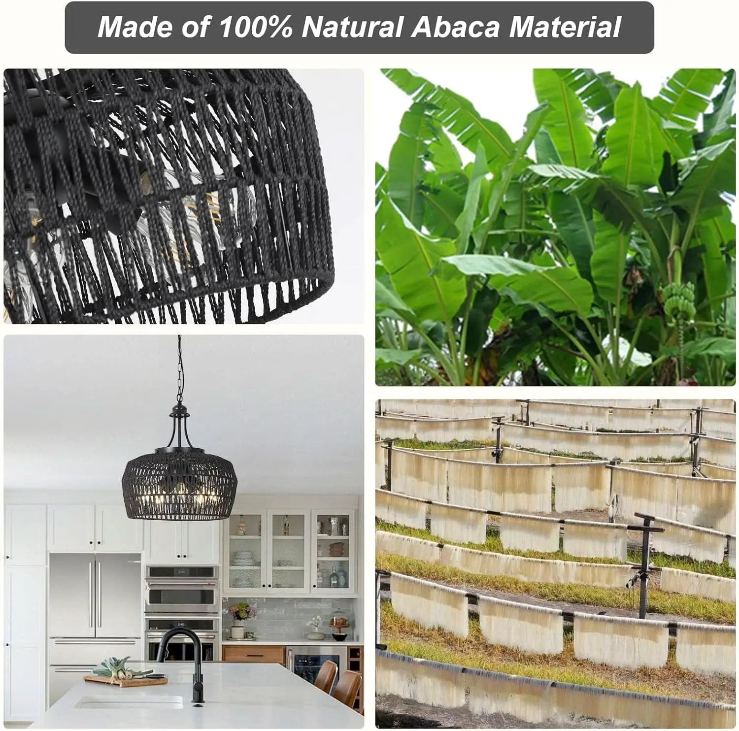 Five Light Black Chandelier For Farmhouse Dining Room from PriceLows™