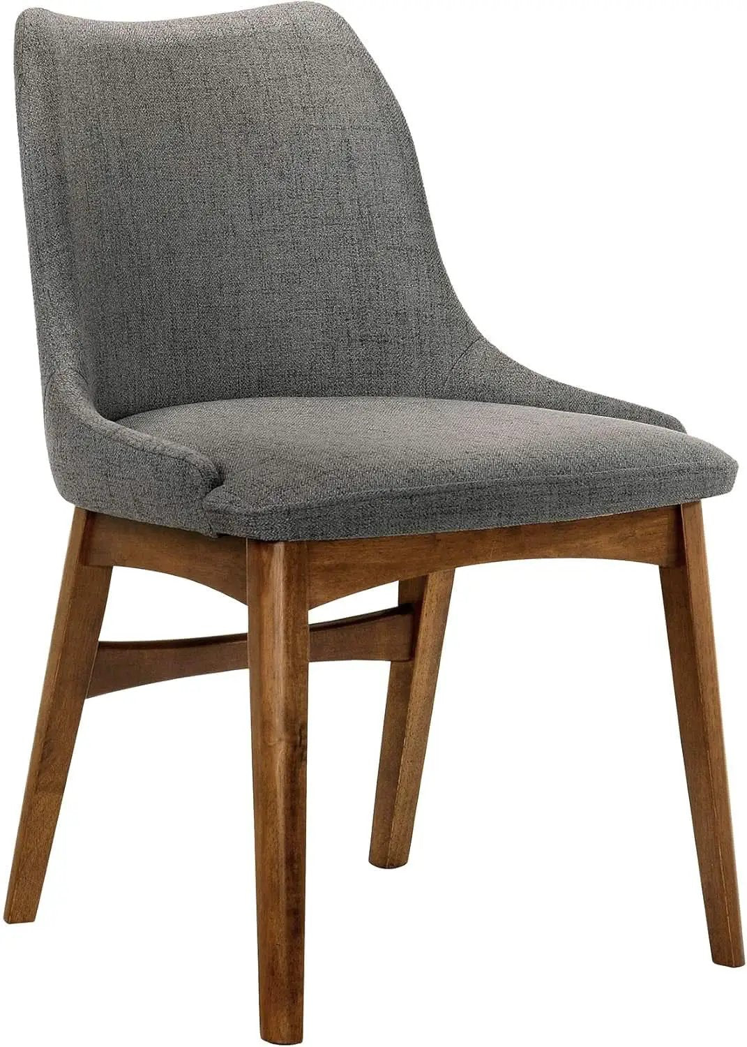 Azalea Charcoal Fabric Wood Dining Side Chairs 19 Inch Seat Height from PriceLows™