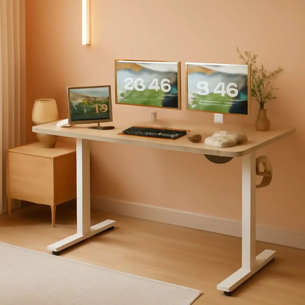 Electric Height Adjustable Desk 55 X 24 Memory Preset from PriceLows™