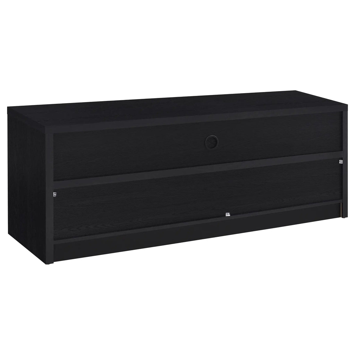 Rutland 59-inch 3-drawer TV Stand Media Console | 59 x 15.5 x 22 in | Engineered Wood & Veneer | Black
