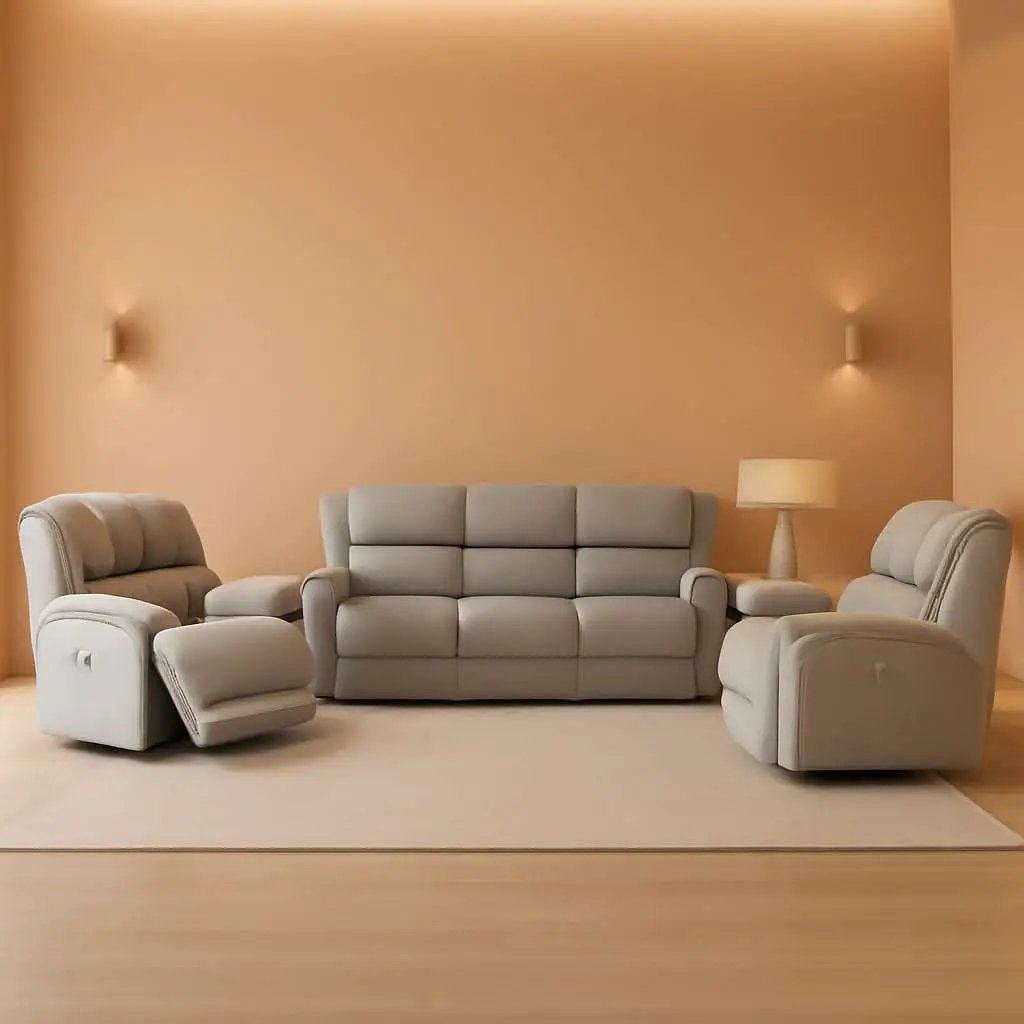 Landwood 3 Piece Power Reclining Living Room Set Gray from PriceLows™