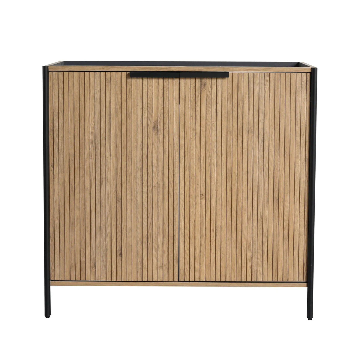Contemporary Freestanding Bathroom Vanity With Adjustable Shelves | 5 Pieces | Stainless Steel & Metal | Bathroom