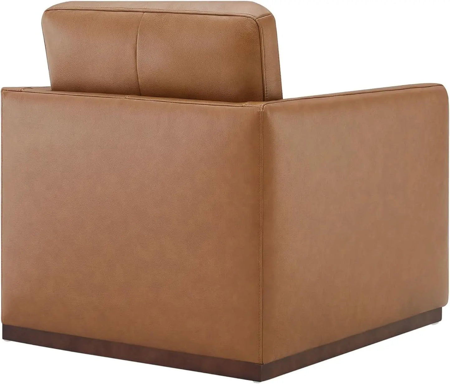 Genuine Leather Swivel Accent Chair Fully Assembled from PriceLows™