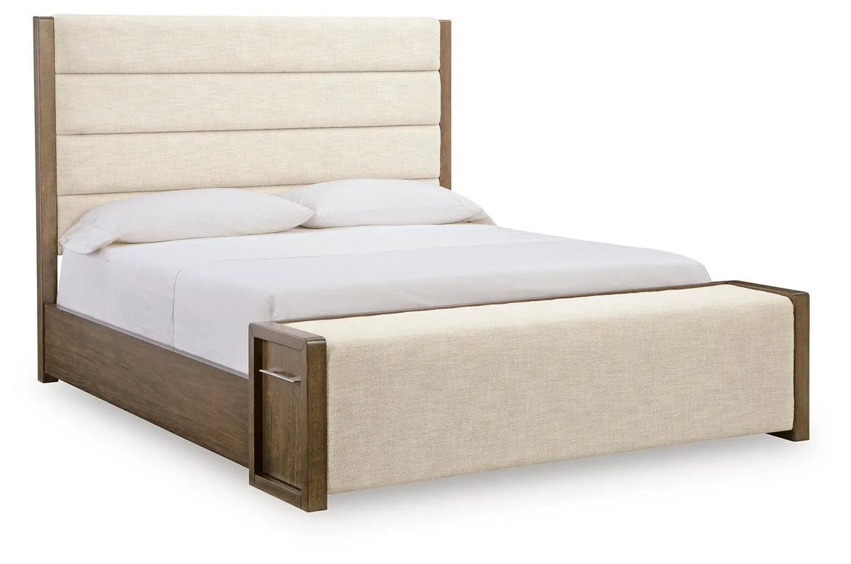 Upholstered Storage Bed | Contemporary Fabric | Integrated Drawers