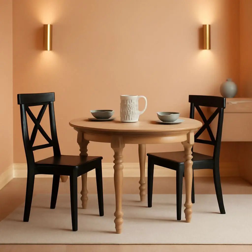 Black Cross Back Dining Chair Pair For Dining Room from PriceLows™