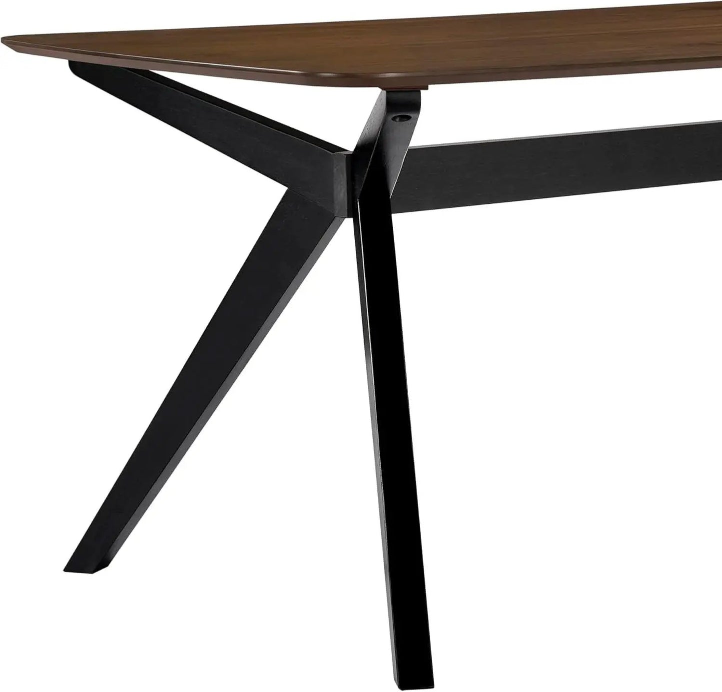 Arley Modern Dining Table For 4 Walnut Brown Solid Wood from PriceLows™