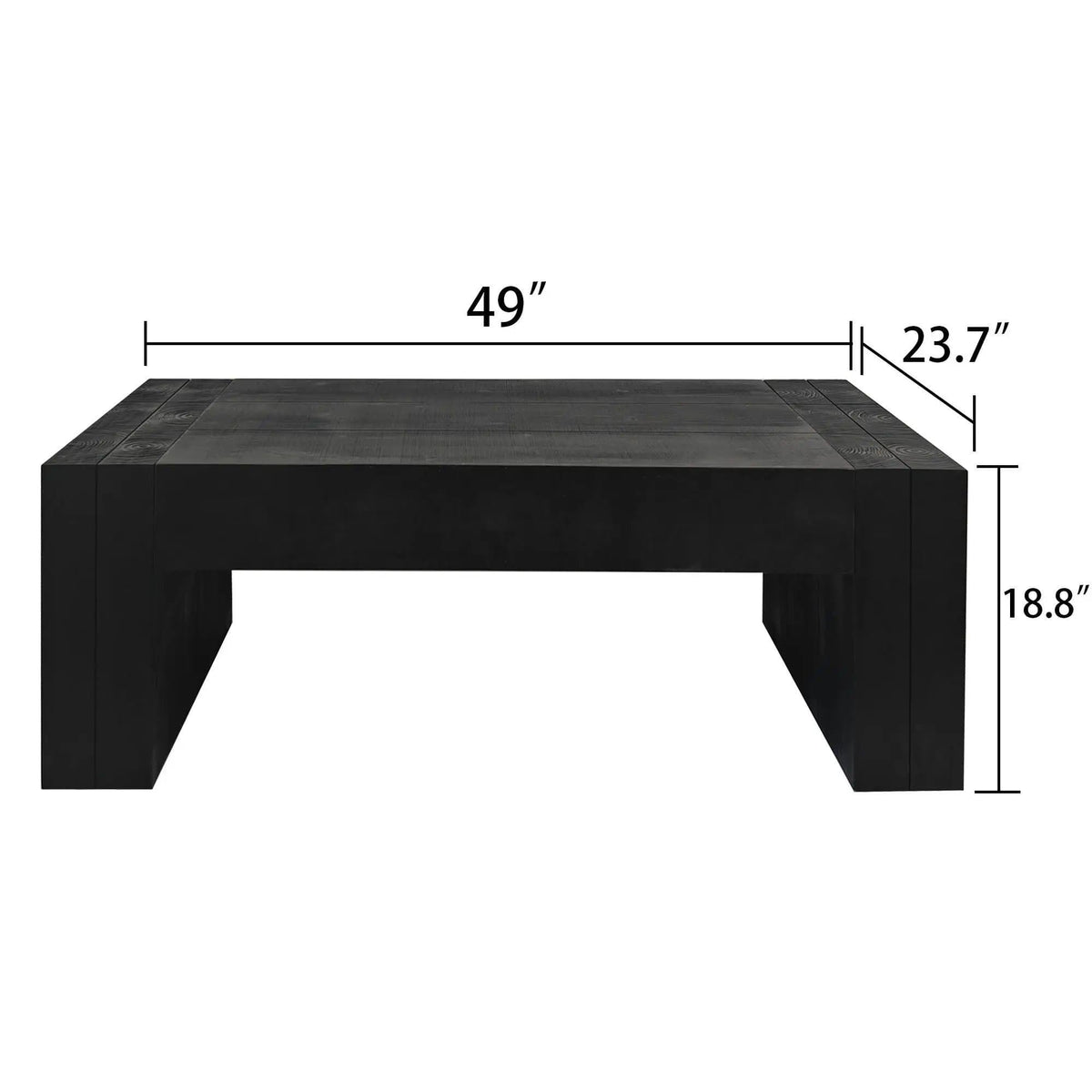 Minimalist Rectangular Center Table For Living Room | 2 Pieces | Engineered Wood | Living Room