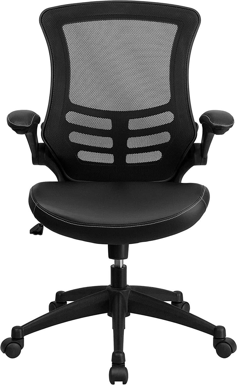 Kelista Mid-Back Ergonomic Office Chair With Adjustable Height, Black from PriceLows™