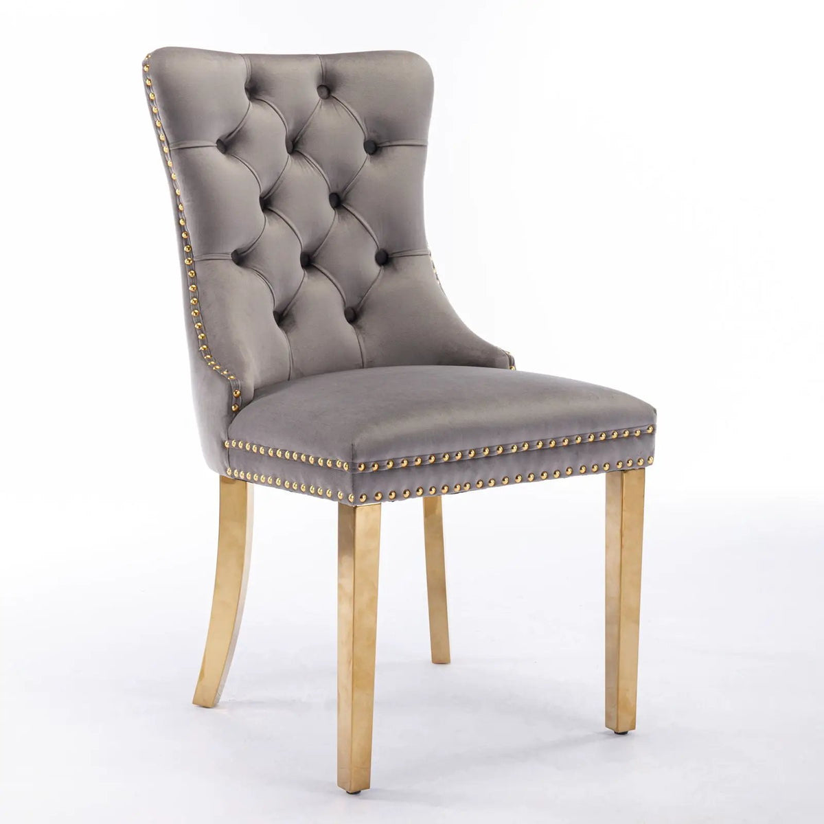 Dining Chair | Tufted Upholstery | Solid Wood Frame | Set Of 2