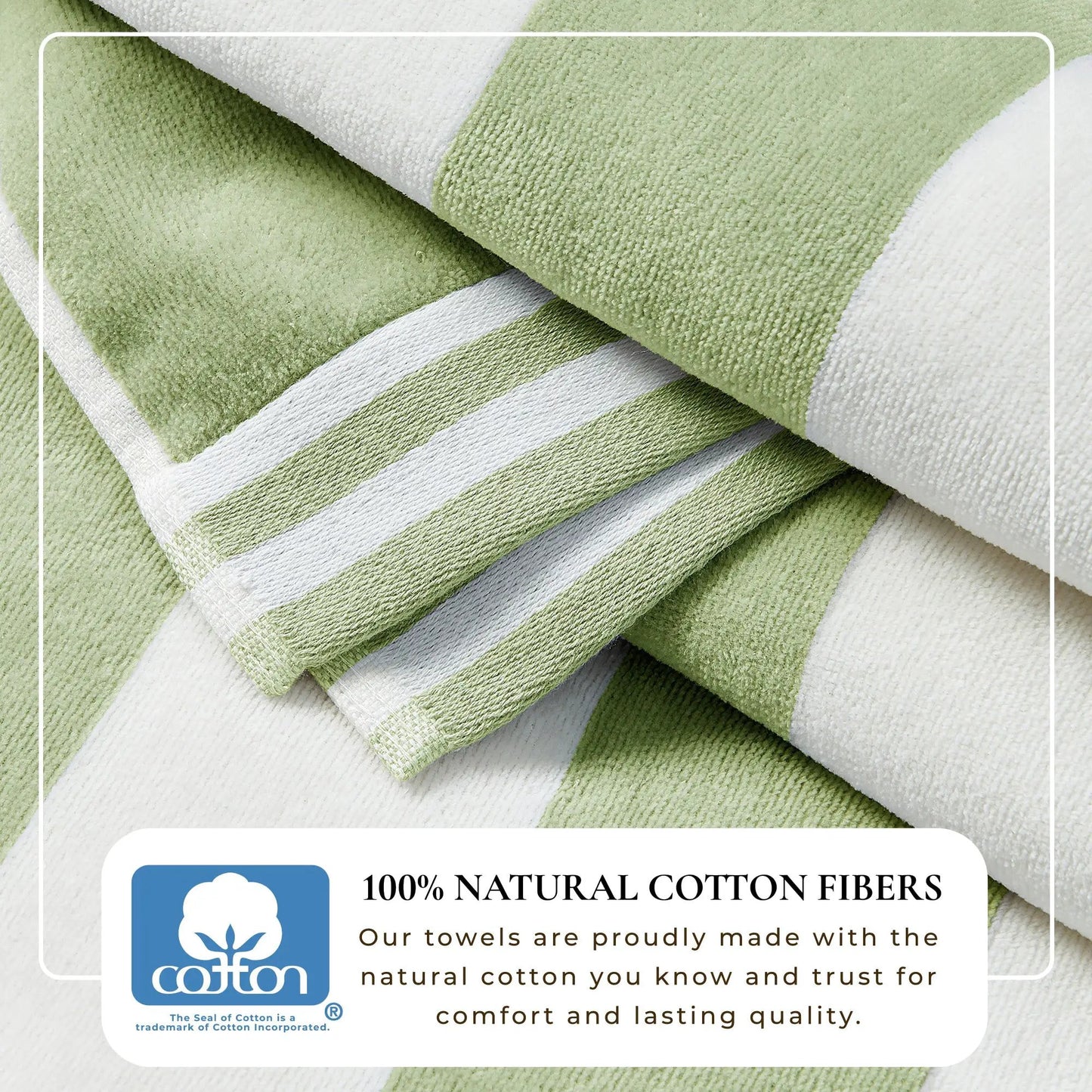 Striped Cabana Beach Towel - Edgartown Collection from PriceLows™