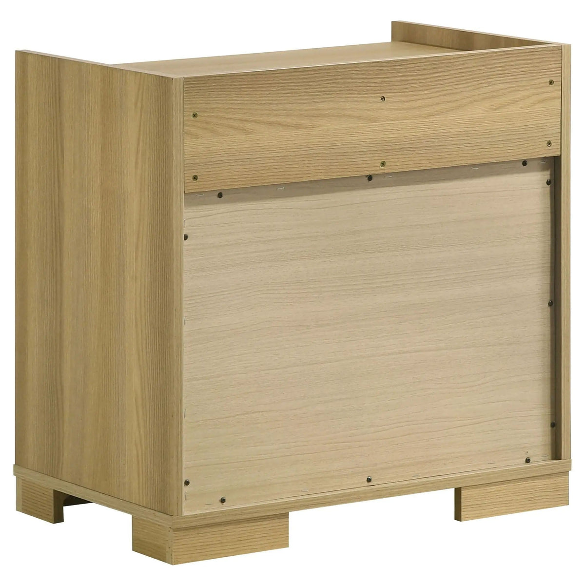 Hyland 2-drawer Nightstand Bedside Table | 23.25 x 15.25 x 23.75 in | Engineered Wood & Metal | Natural