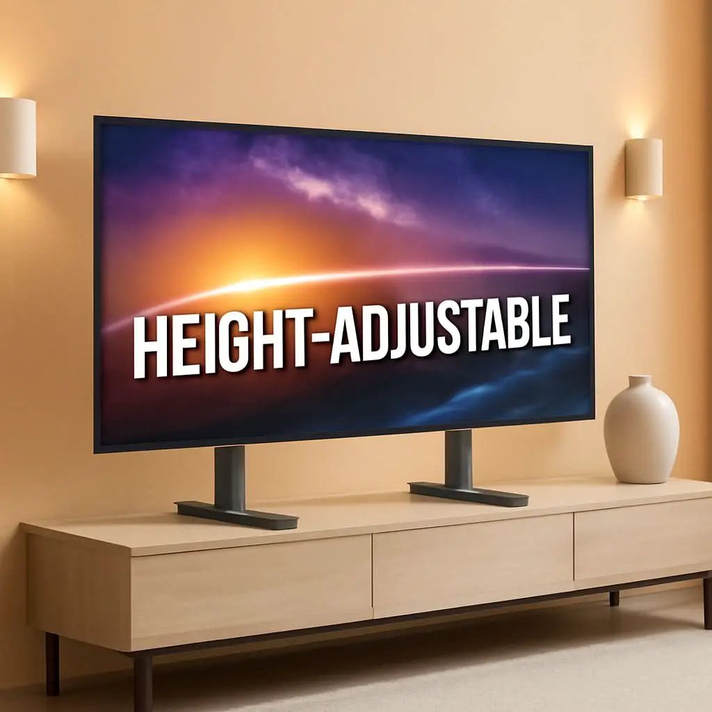 Universal Height Adjustable TV Stand For 49 To 77 Inch TVs from PriceLows™