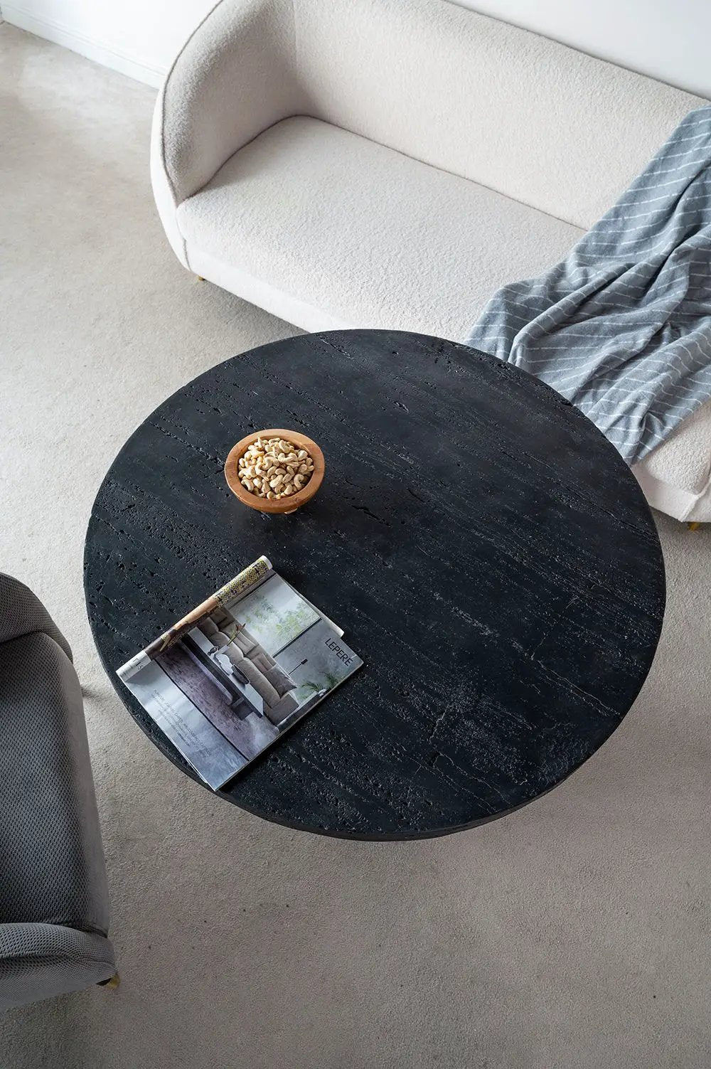 Round Pedestal Dining Table | 36 Inch Diameter | Magnesium Construction | Compact Size