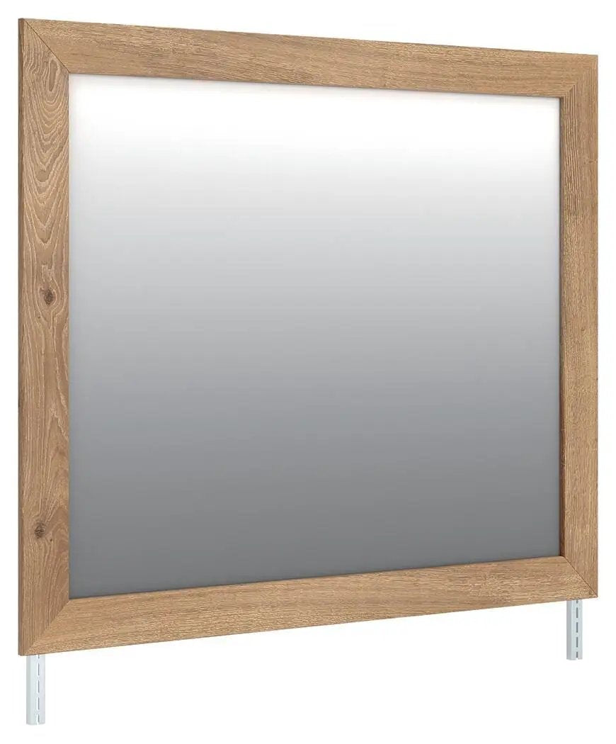 Bedroom Mirror | Rustic Design | Natural Brown Finish | Tan
