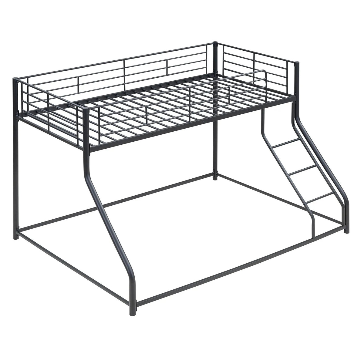 Metal Bunk Bed | Steel Frame | Sloped Ladder | Space Saving Design