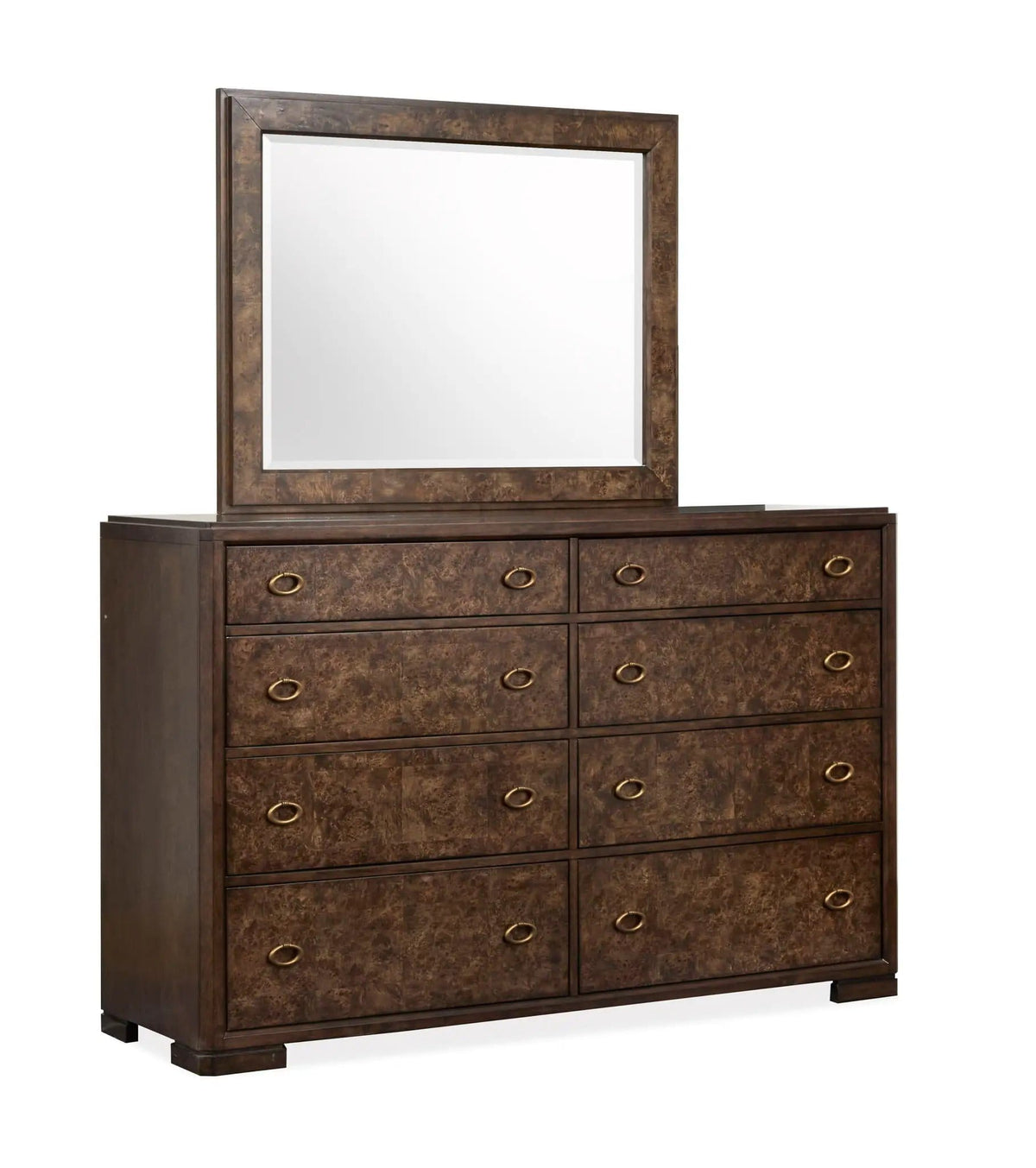 Rowan Drawer Dresser | 2 Pieces | Brass | Bedroom
