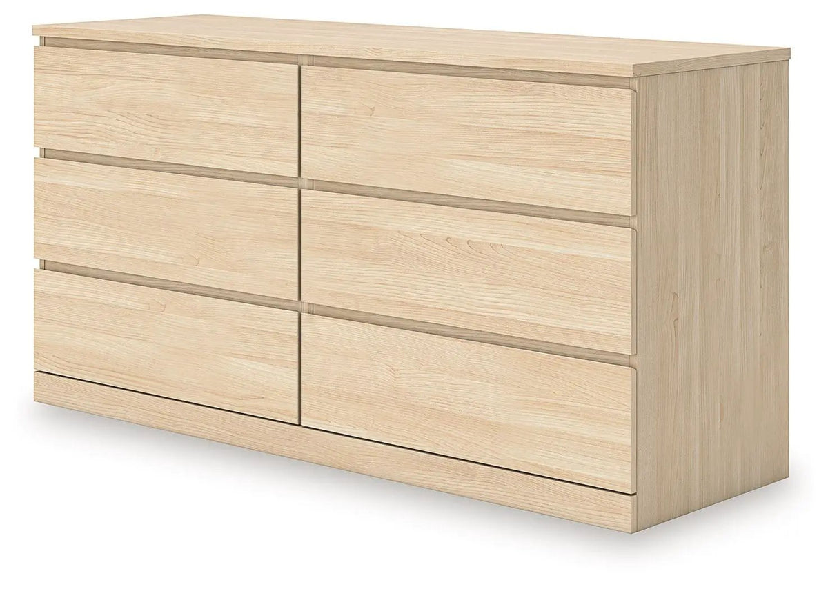 Onita Six Drawer Dresser | 59.76 Inch Width | Minimal Design | Hardware-Less Look