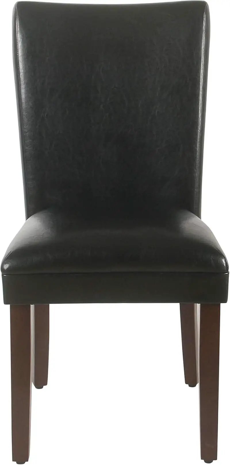 Parsons Dining Chair Black Faux Leather Modern Style from PriceLows™
