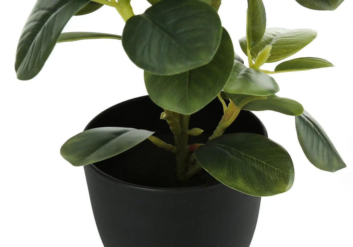 14 Inch Artificial Ficus Plant | Set Of 2 | 56 Adjustable Leaves | Indoor Faux Plant
