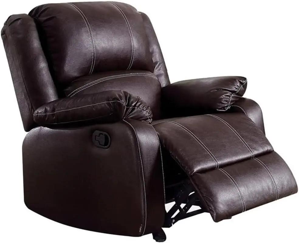 Brown Recliner Loveseat Modern Living Room Furniture from PriceLows™