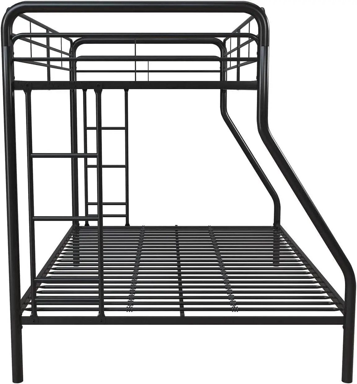 Dusty Metal Bunk Bed Frame Twin Over Full Black Finish from PriceLows™