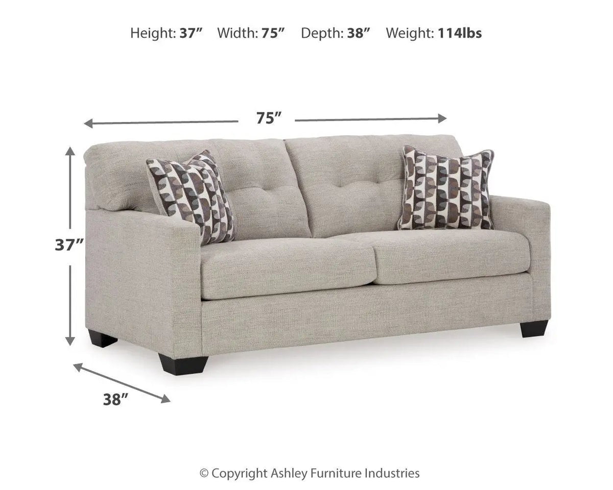 Mahoney Sofa | Approachable Everyday Style | Reliable Comfort | 75 Inch Length