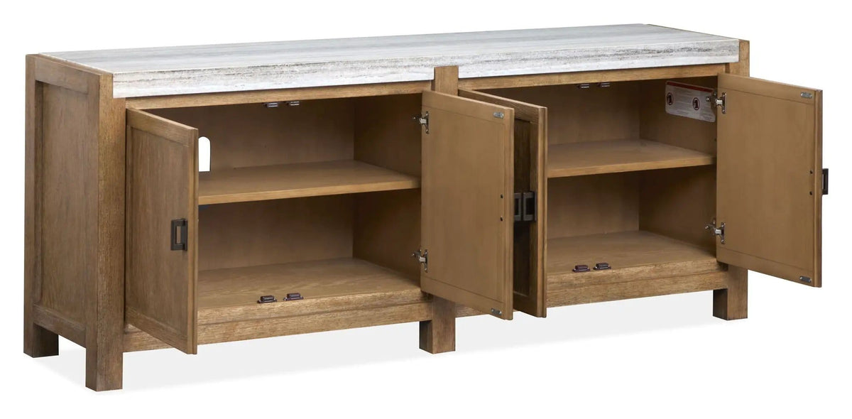 Plum Creek Door Console TV Stand | 2 Pieces | Living Room Furniture | Living Room