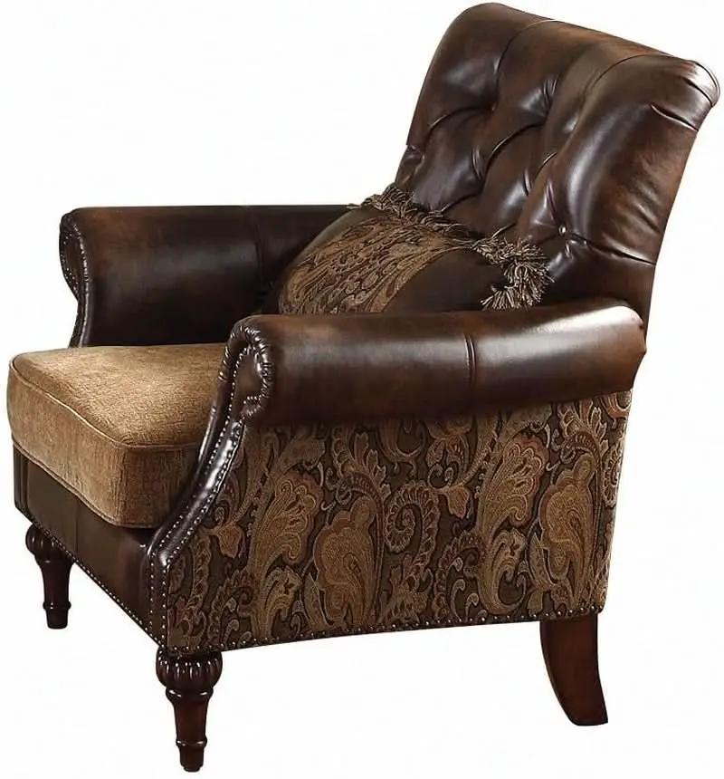 4 Piece Living Room Set With Sofa Loveseat Chair And Coffee Table Brown Chenille from PriceLows™