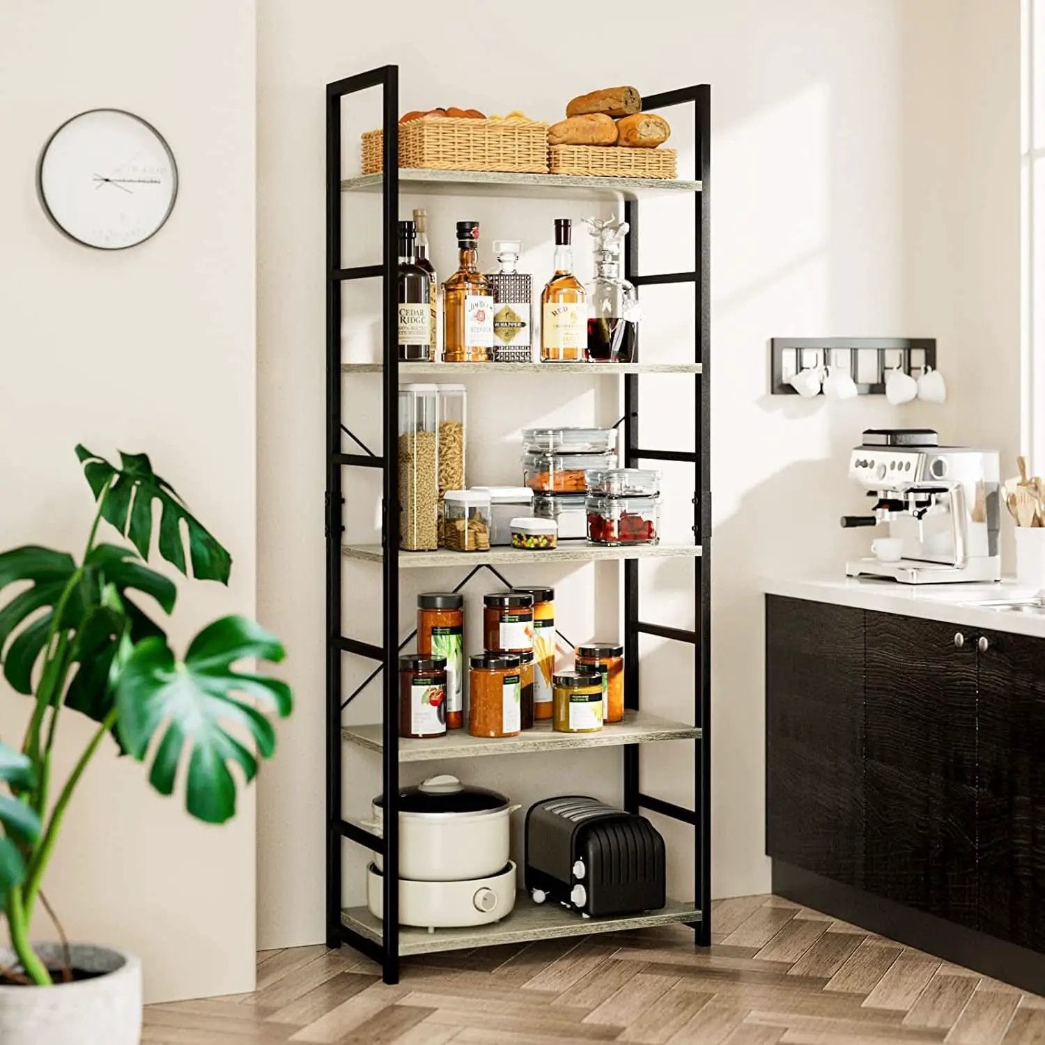 5-Tier Bookshelf for Home Office Scratch-Resistant from PriceLows™