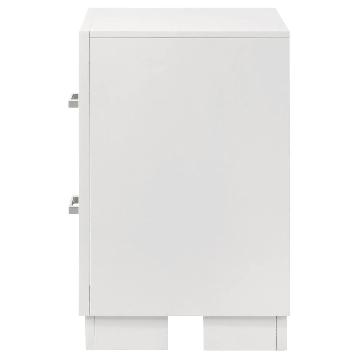 Jessica 2-drawer Nightstand Snow | 26 x 15 x 23 in | Wood | White