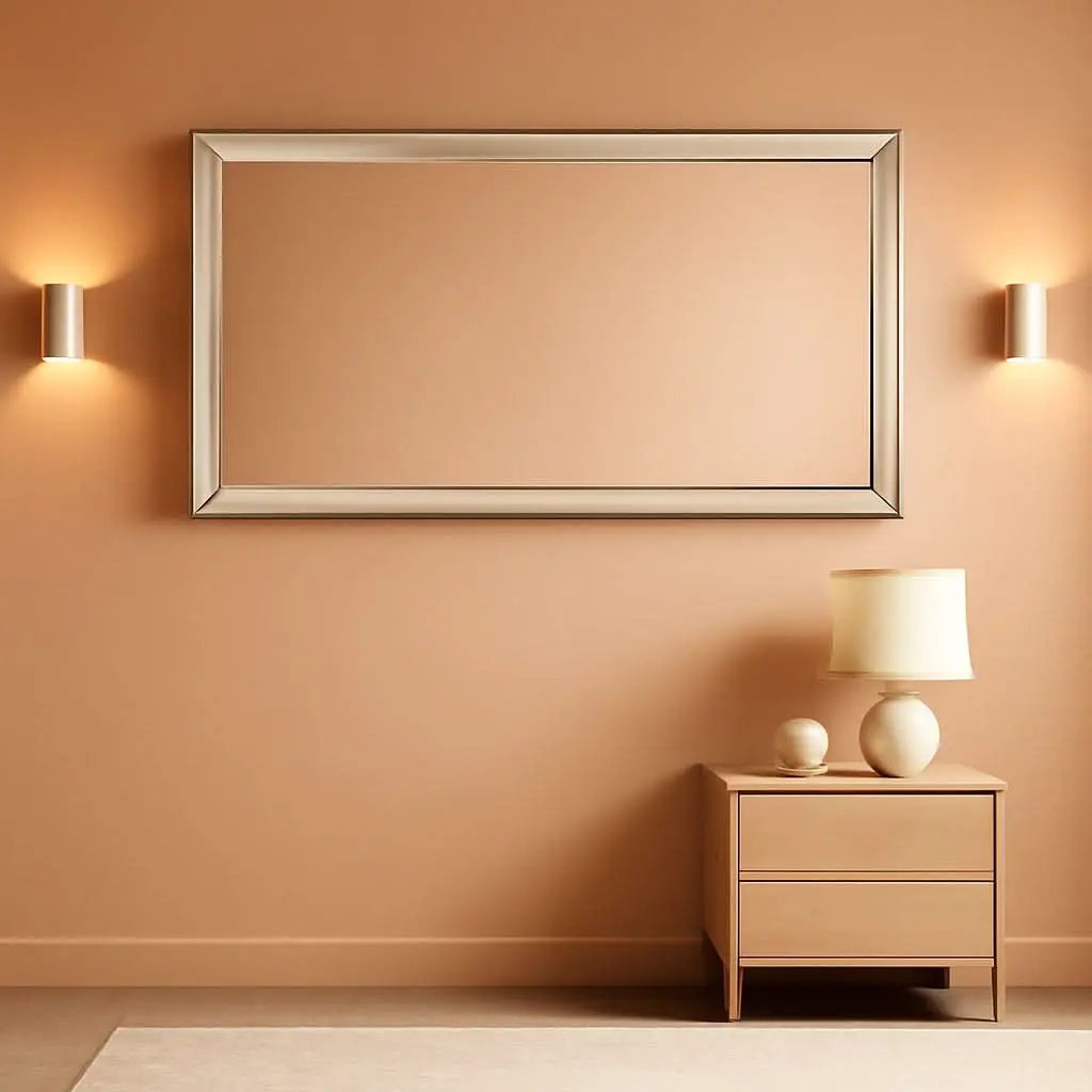 22 Inch By 47 Inch Large Wall Mirror With Angled Beveled Edge And Stainless Steel Frame from PriceLows™