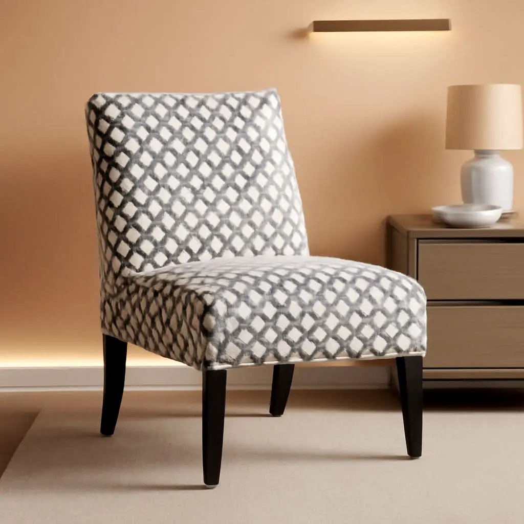 Grey Geometric Accent Chair Christopher Knight Home Living Room Furniture from PriceLows™