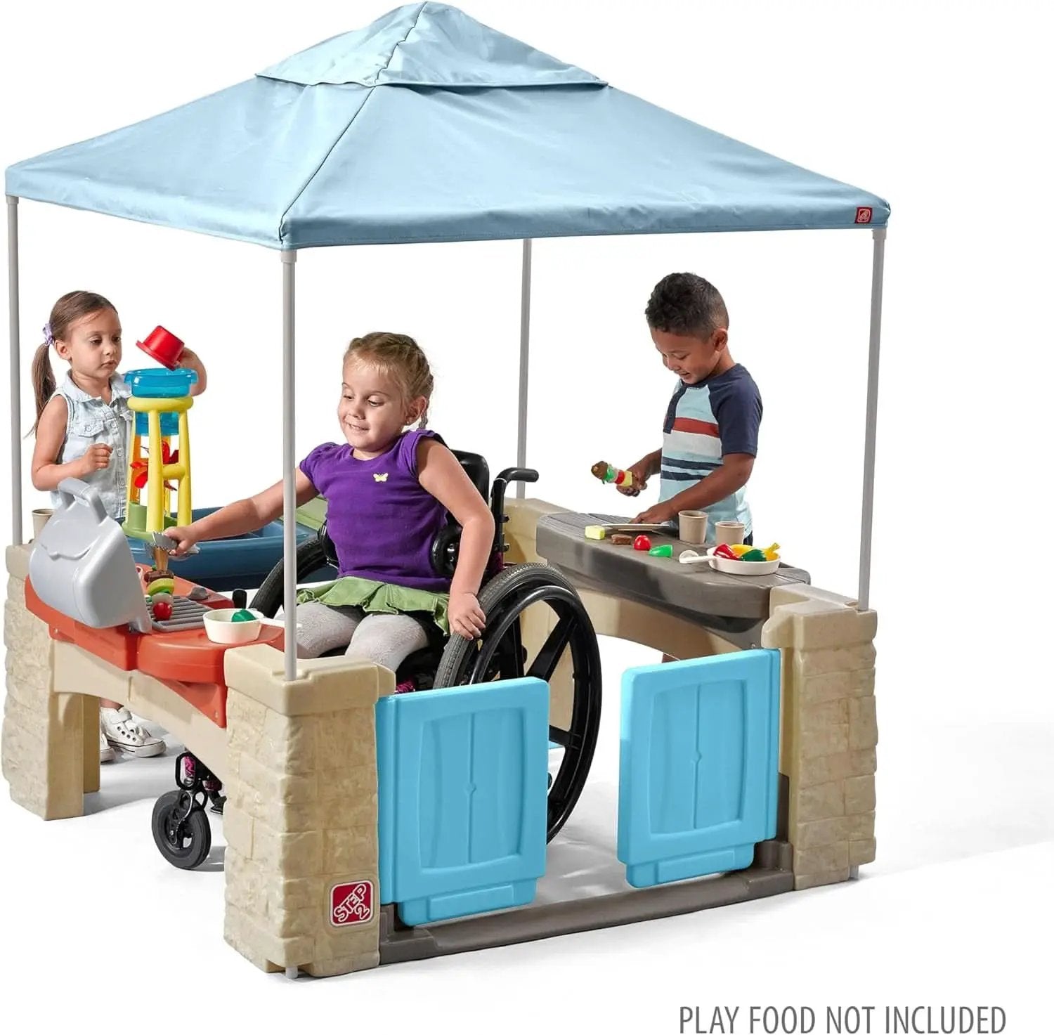 Outdoor Patio Playset With 60Inch Canopy Playhouse from PriceLows™