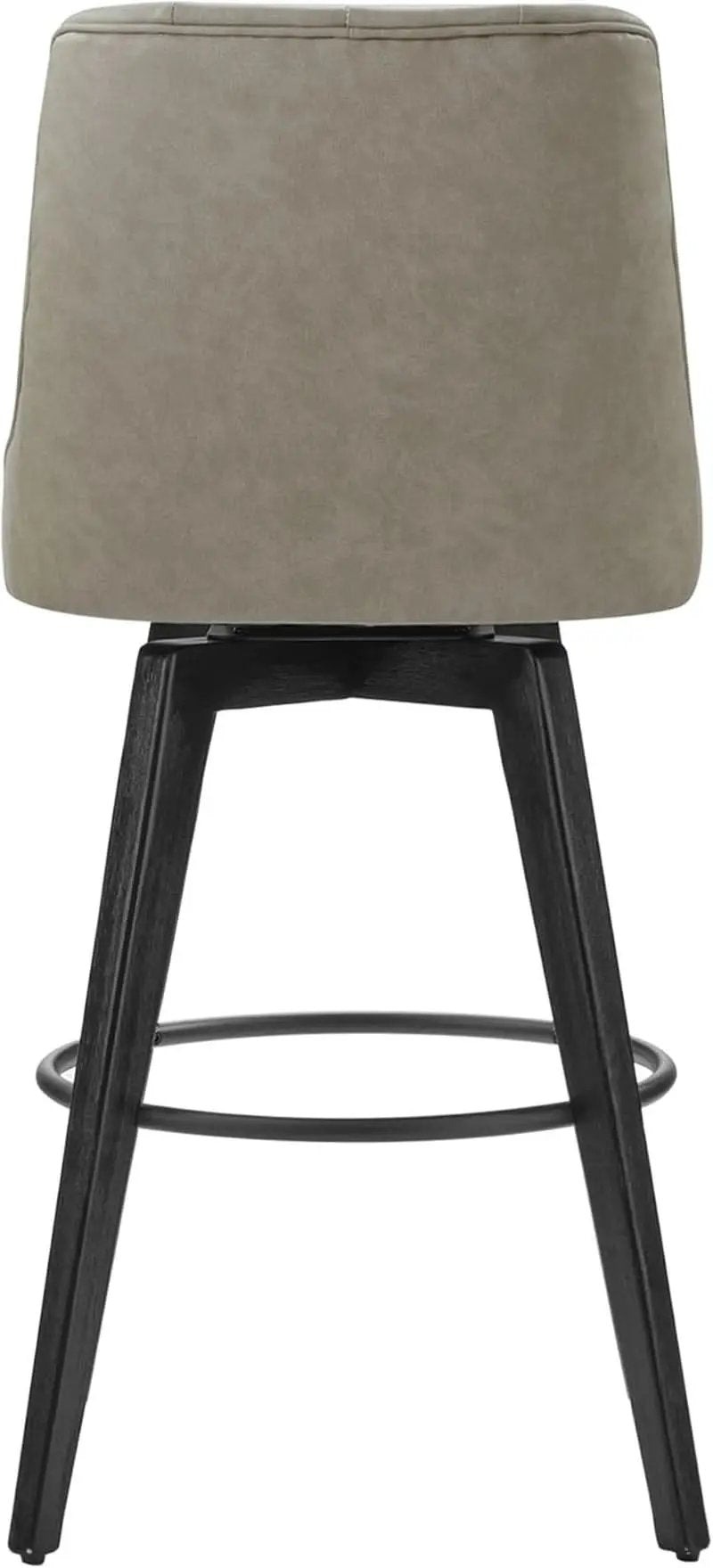 Bar Stool 30 Inch Stone Grey Upholstered 360 Degree Swivel from PriceLows™