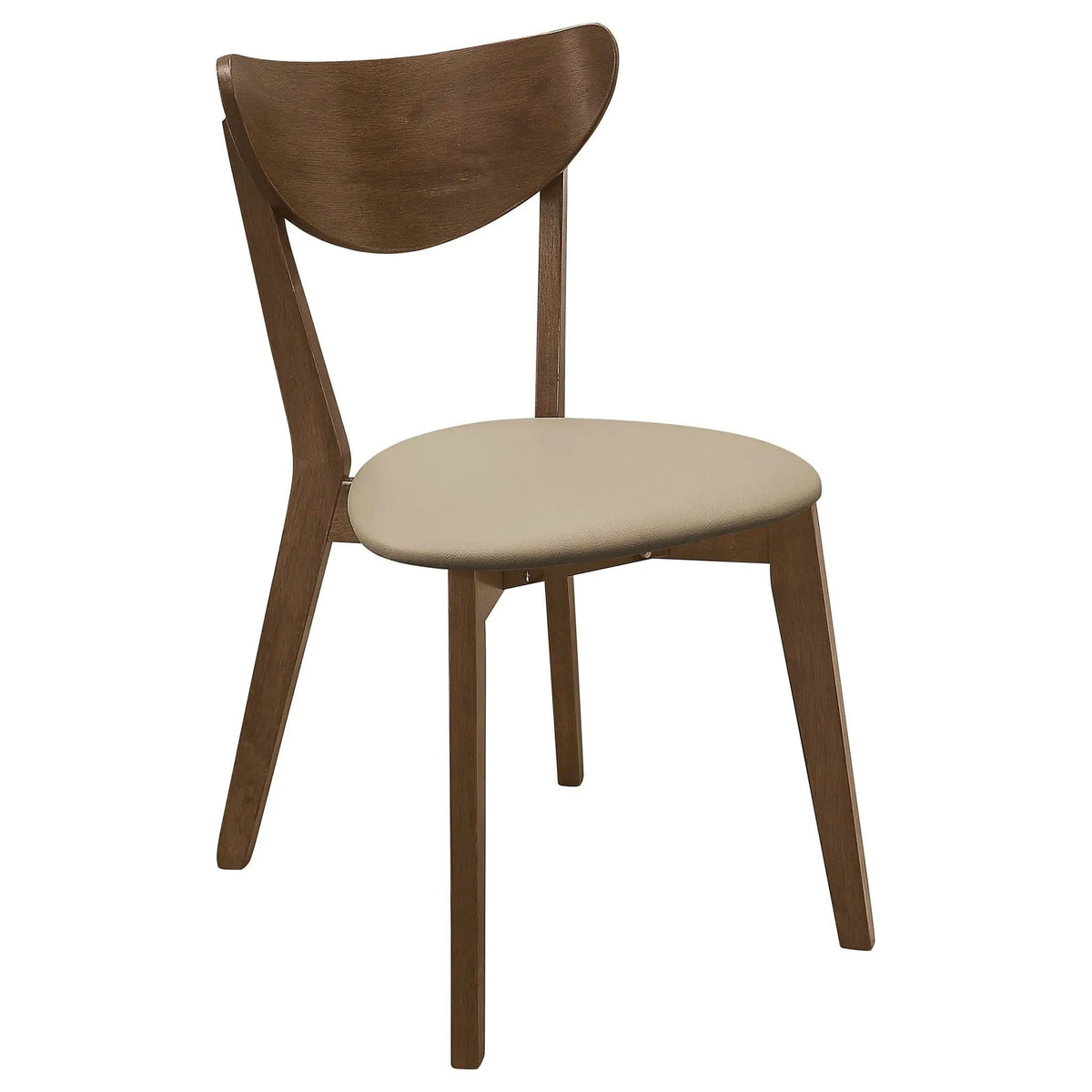 Kersey Wood Dining Side Chair Chestnut (Set of 2) | 17.25 x 21.75 x 31.25 in | Rubberwood & Engineered Wood | Dining Room