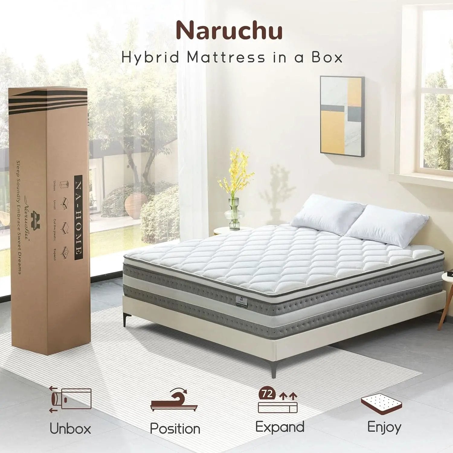 King Size Orthopaedics Hybrid Memory Foam Mattress from PriceLows™