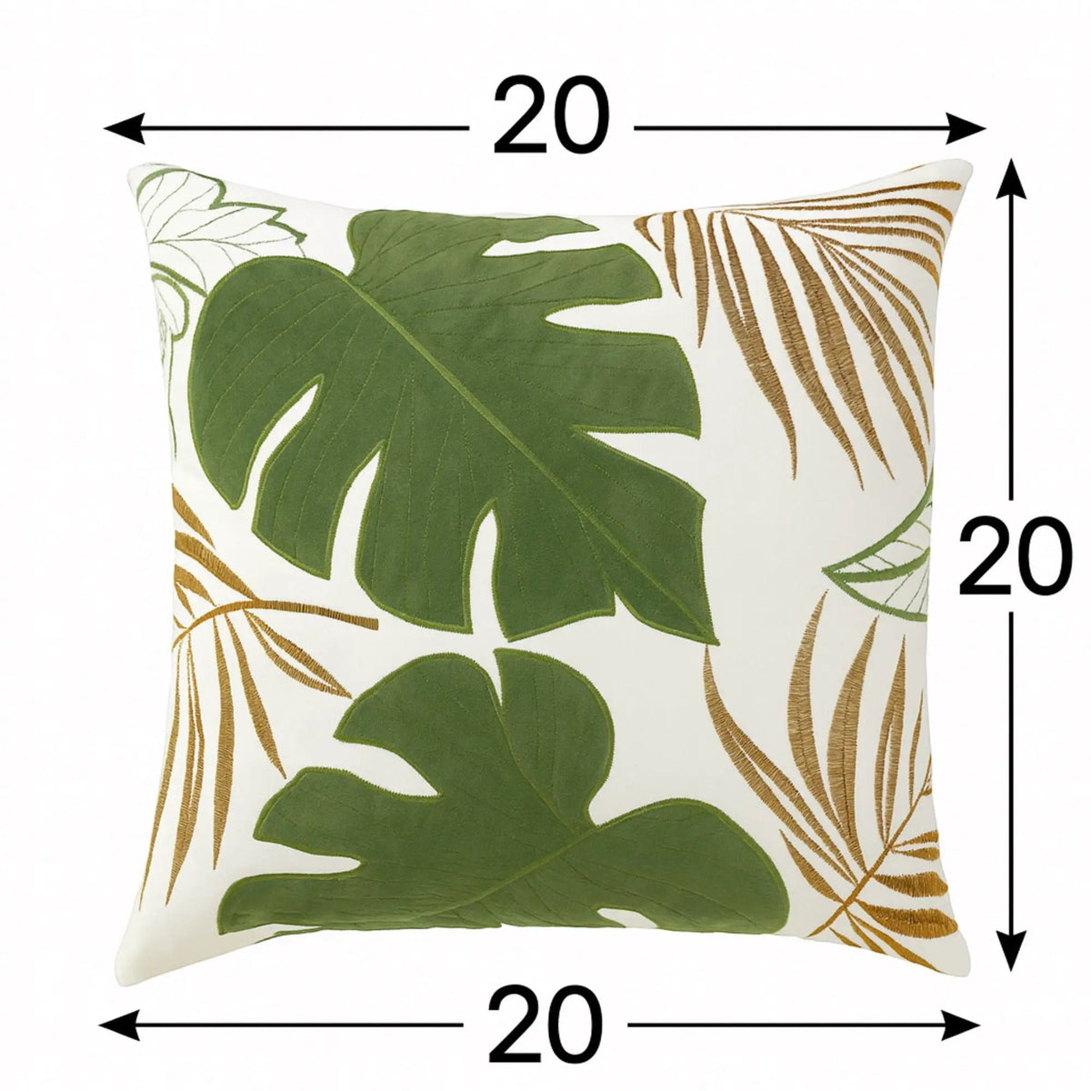 Autumn Leaf Accent Pillow | 20X20 Inches | Hidden Zipper | Optional Insert