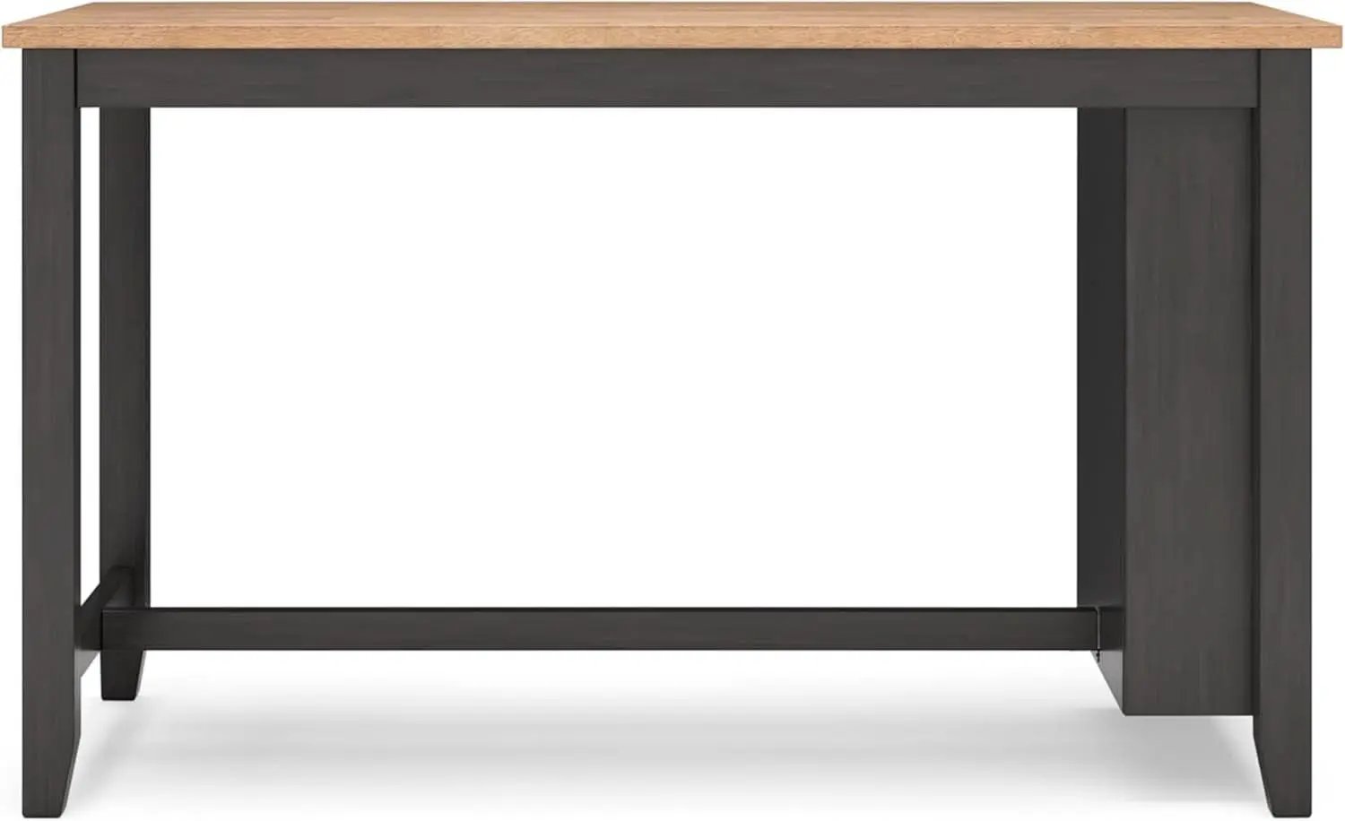 Counter Height Dining Table With 3 Shelves Trestle Base from PriceLows™