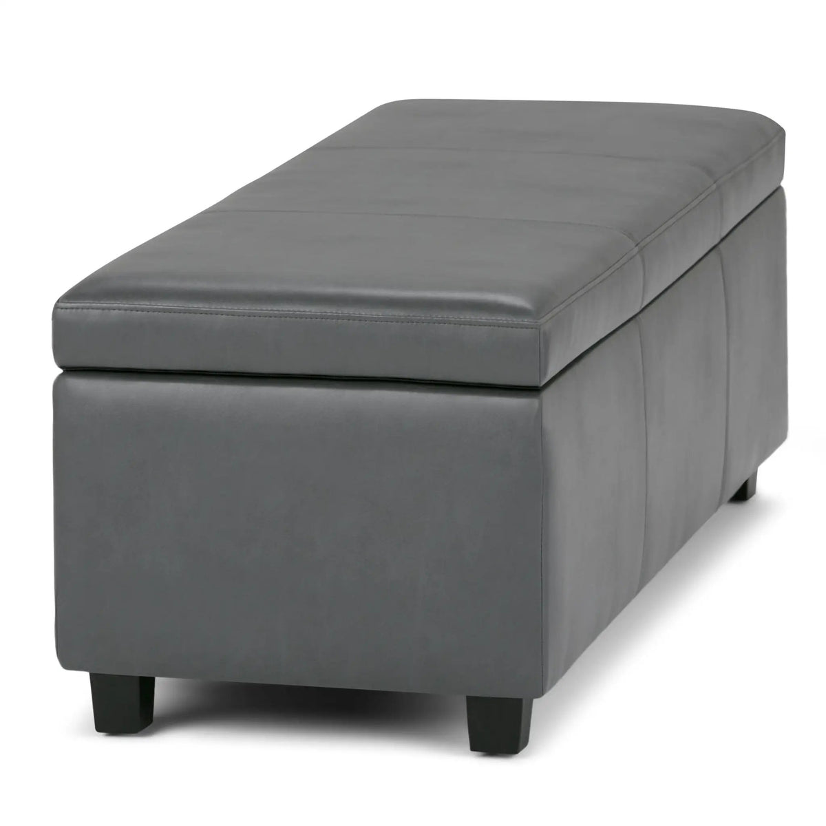 Storage Ottoman Bench | Solid Wood Frame | High Density Foam