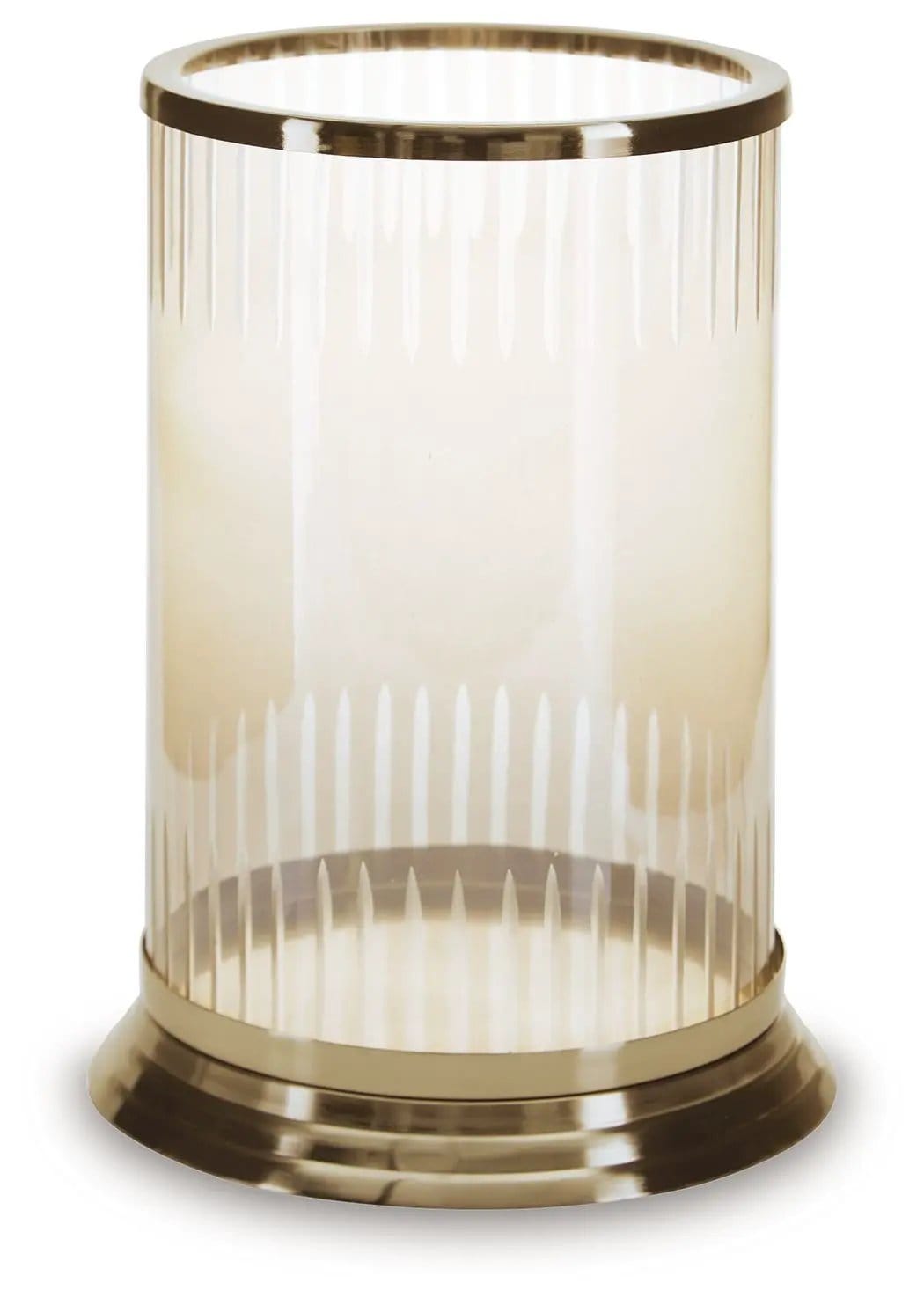 Aavinson Candle Holder | 2 Pieces | Glass & Metal | Home