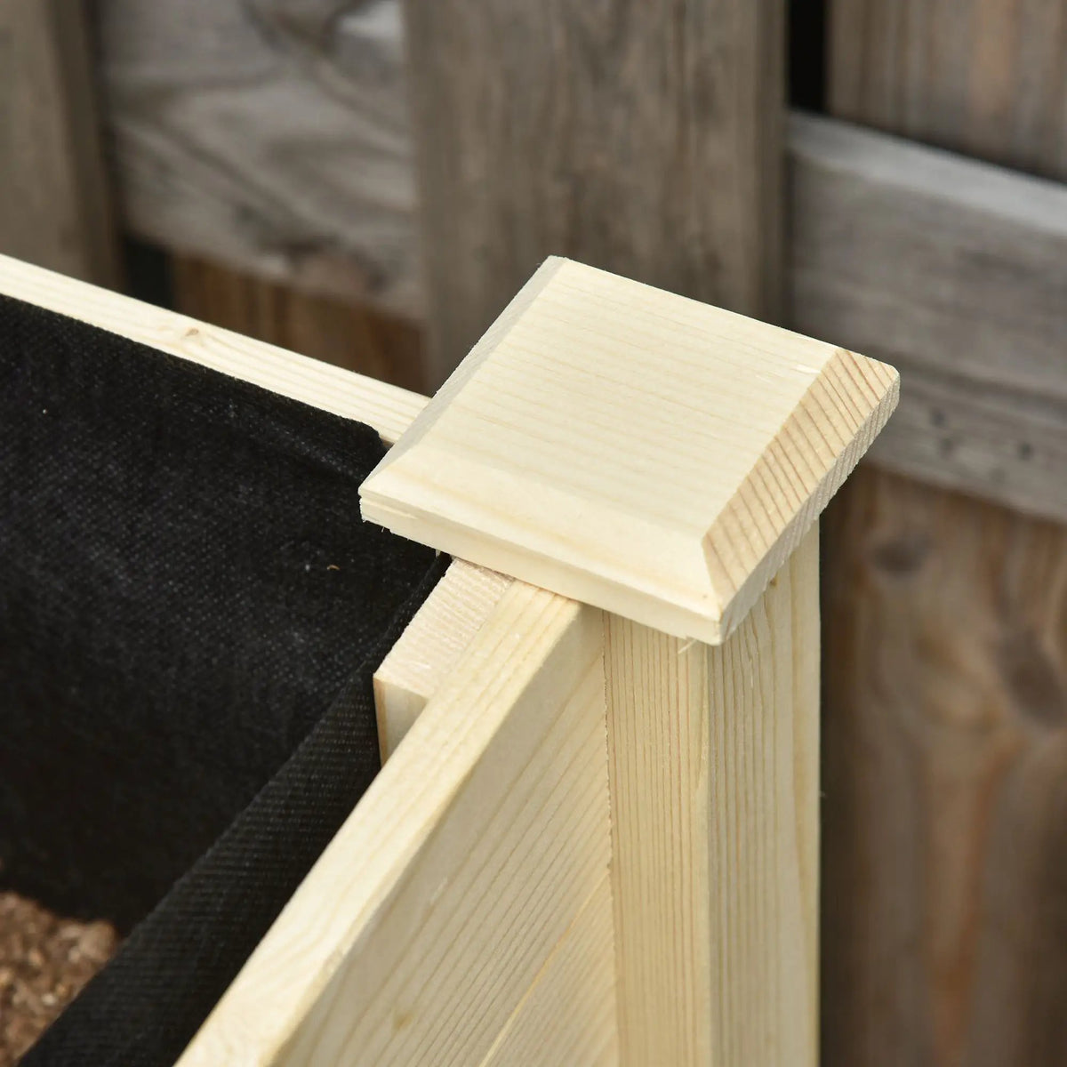 Outsunny Raised Garden Bed | 47 x 22 x 33 Inch | Lockable Wheels | 2-Tier Storage Shelf