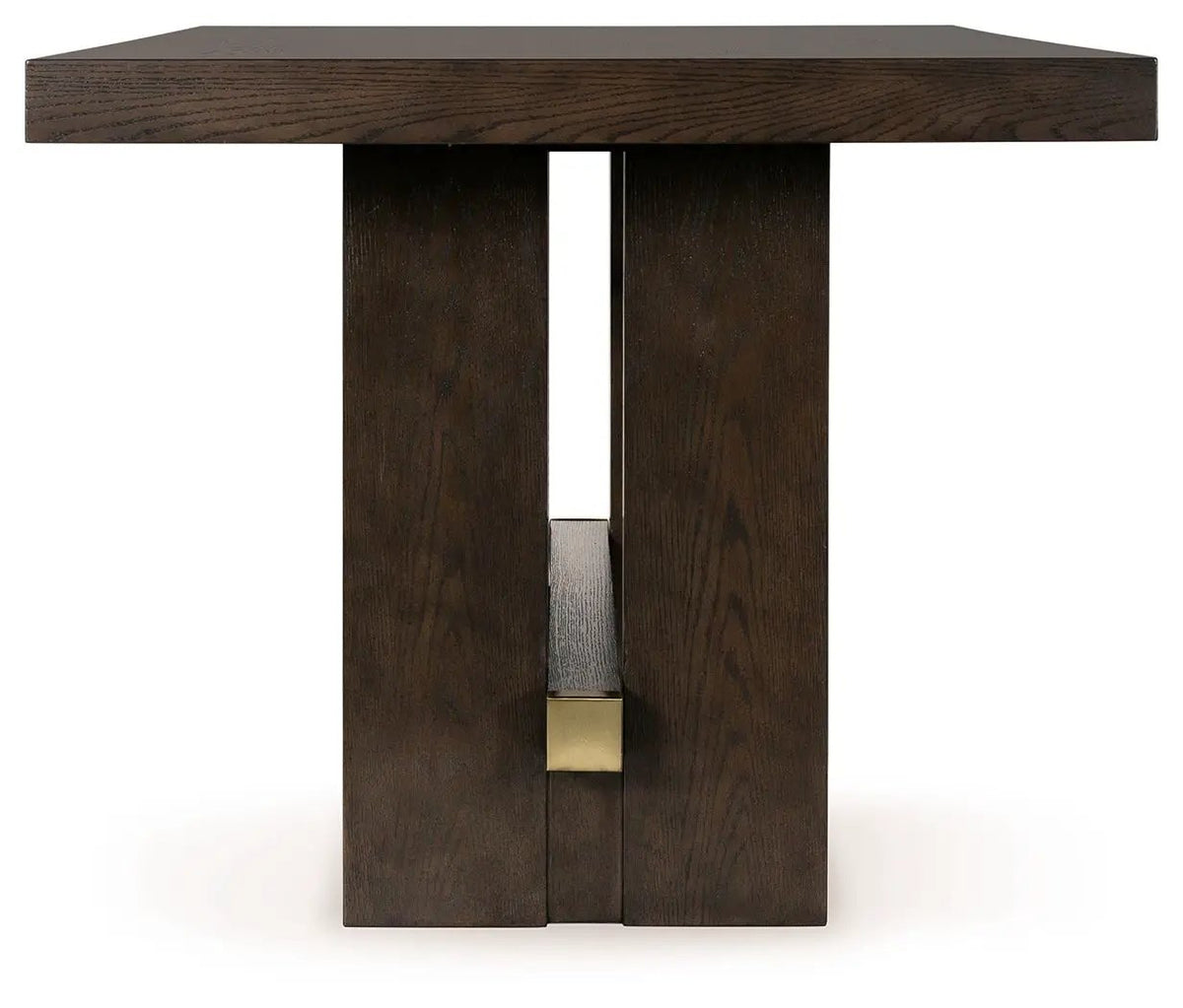 Rectangular Counter Table Set | Dark Oak Finish | Modern Design